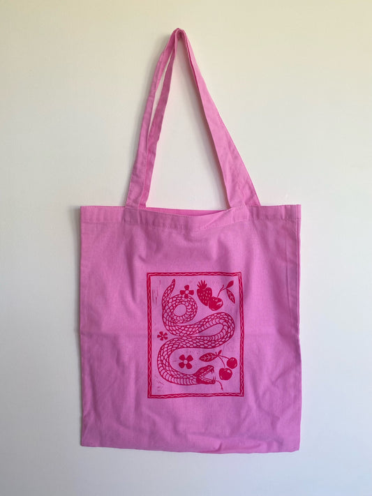 Sweet Snake Cotton Tote